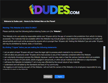 Tablet Screenshot of dudes.com